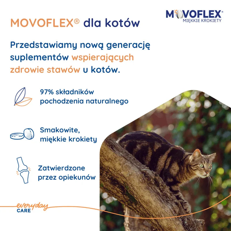 VIRBAC Movoflex krokiety na stawy dla kotów