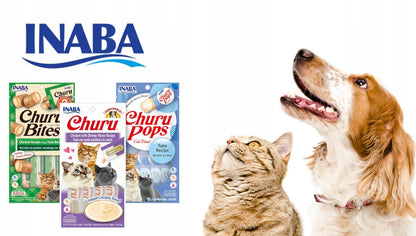 INABA DOG Churu Bites kurczak z łososiem 8x12g
