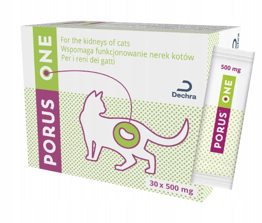 DECHRA Porus One 30x500mg wspomaga pracę nerek u kotów