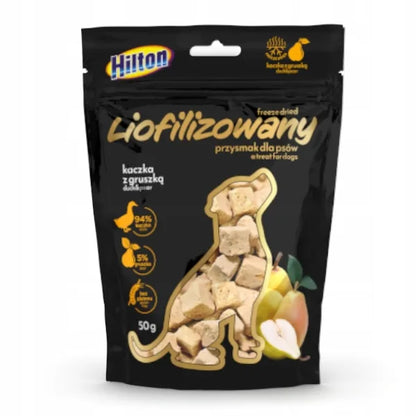 HILTON Liofilizowany przysmak z kaczką i gruszką 50g dla psa