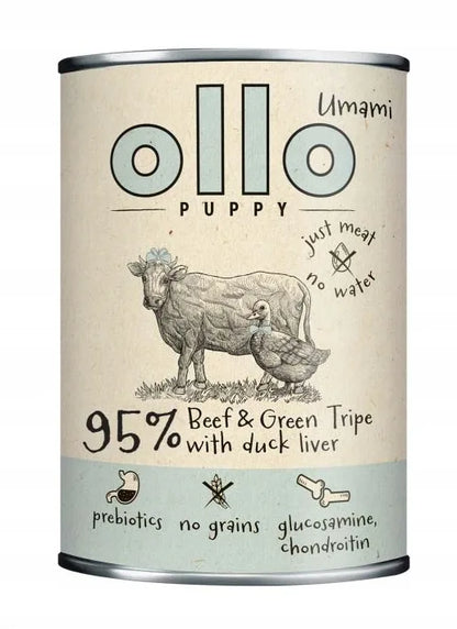Ollo Umami Puppy Beef & Green Tripe 400g