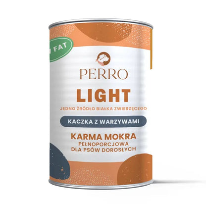 PERRO Light Kaczka z warzywami 400g monobiałkowa karma mokra dla psów dorosłych