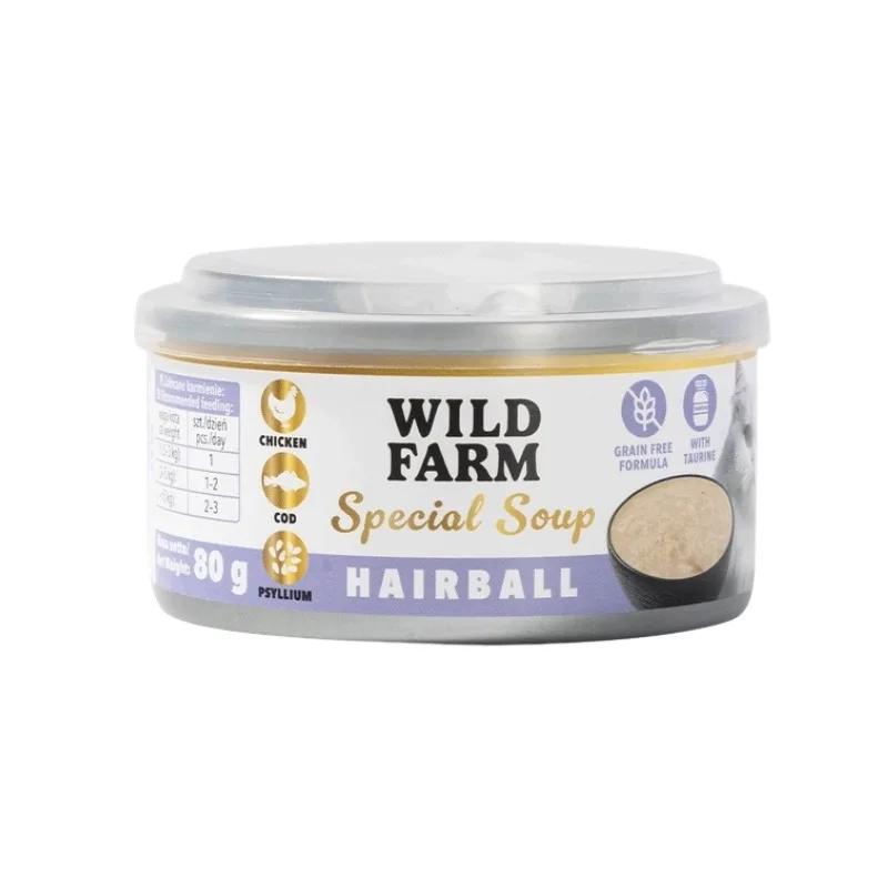 Wild Farm CatSpecial Soup 80g Hairball