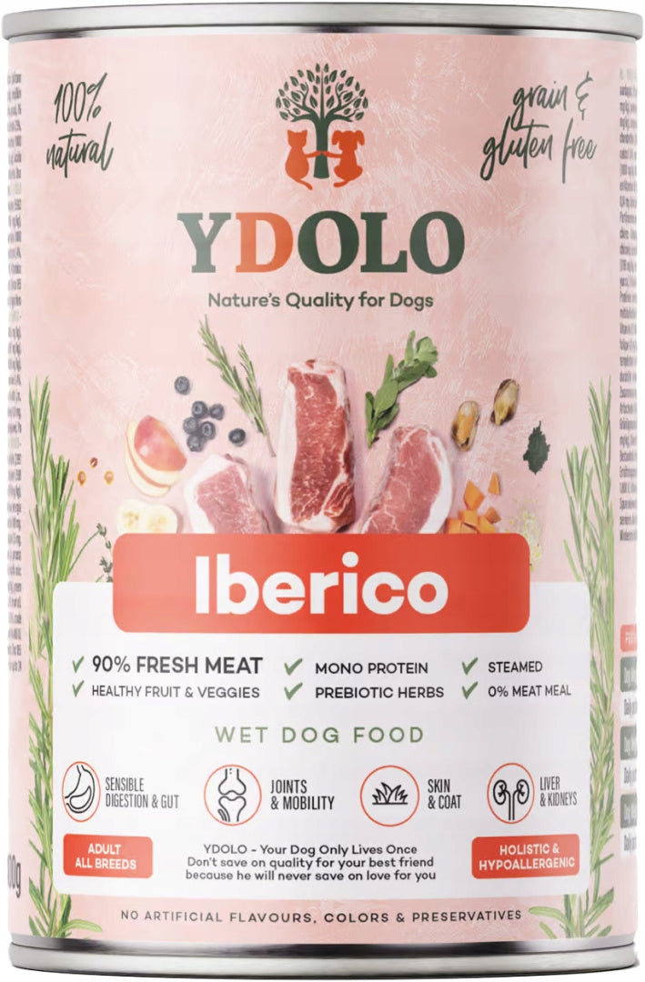 Ydolo Iberico - karma mokra dla Psa wieprzowina 400g