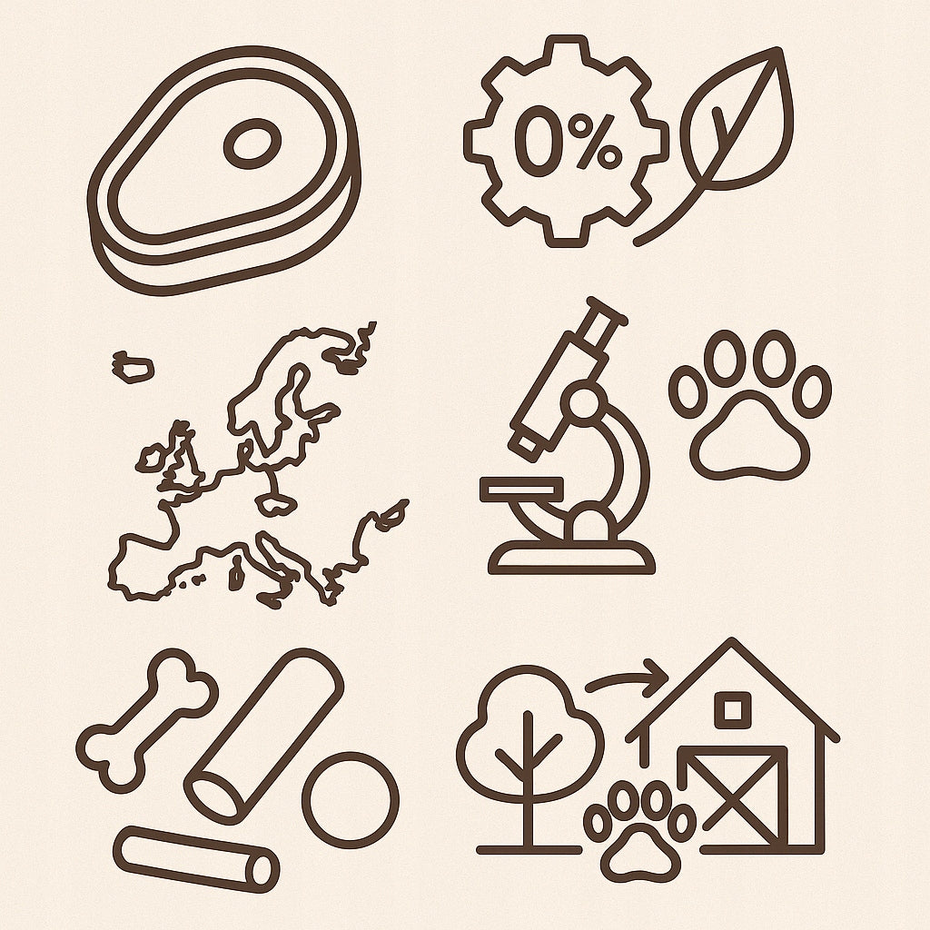 GUDI Paski mięsne Jeleń 100g naturalne przysmaki dla psa