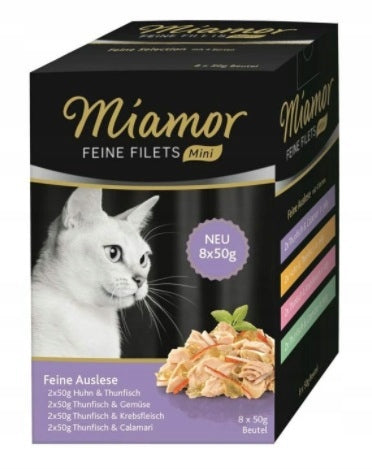 MIAMOR Feine Filets Mini Multibox w galaretce 8x50g kurczak i tuńczyk