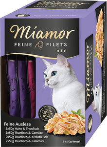 MIAMOR Feine Filets Mini Multibox w galaretce 8x50g kurczak i tuńczyk