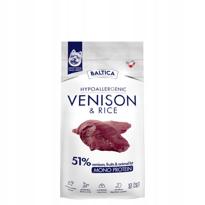 BALTICA Nutraceutic Hypoallergenic Venison & Rice M 3kg