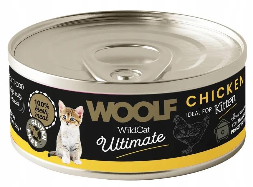WOOLF Wild Cat Ultimate Can Kitten Chicken Pate 85g karma mokra dla kociąt