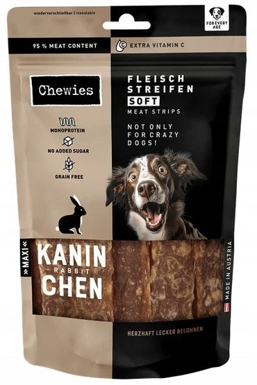 CHEWIES paski 100% mięsne królik 150g