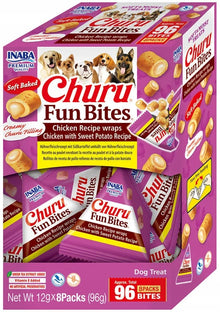 INABA DOG CHURU FUN BITES CHICKEN & POTATO 8x12g (96g)