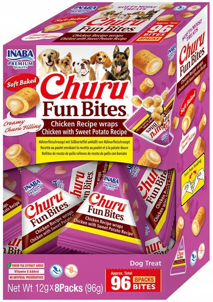INABA DOG CHURU FUN BITES CHICKEN & POTATO 8x12g (96g)