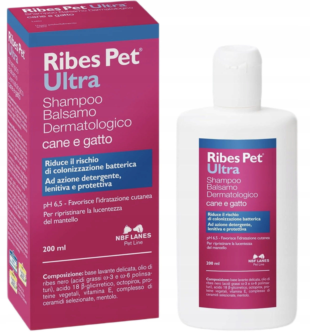 Ribes Pet Ultra cane e gatto shampoo 200 ml