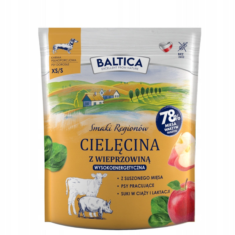 BALTICA Cielęcina z wieprzowiną dla ras małych 1kg