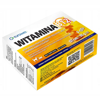 EUROWET Witamina B12 50tabl. dla psów i kotów
