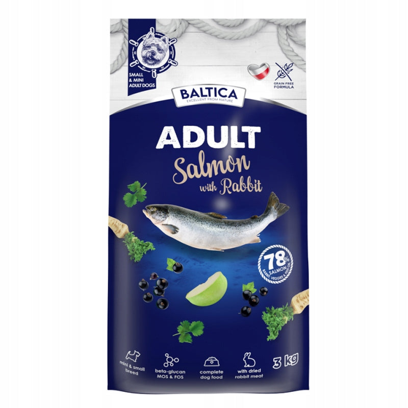 BALTICA Adult Łosoś z królikiem XS/S 3kg