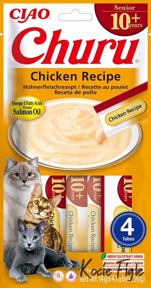 INABA CAT CHURU SENIOR CHICKEN 4x14g (56g)