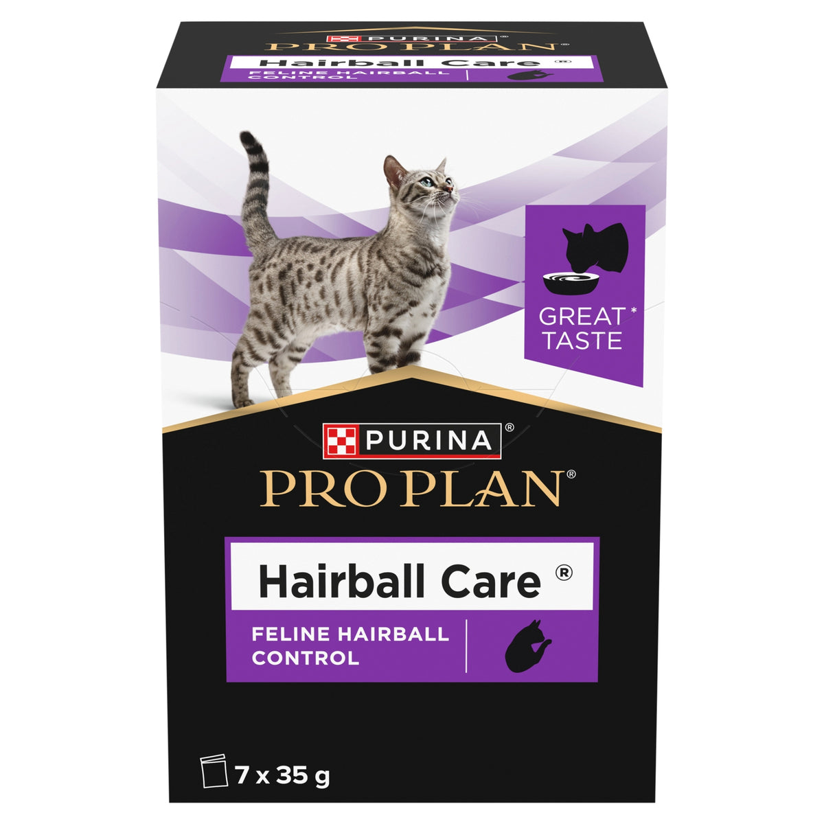 Purina Pro Plan Hairball Care Feline Hairball Control 7x 35g ograniczenie tworzenie się kul włosowych u kotów