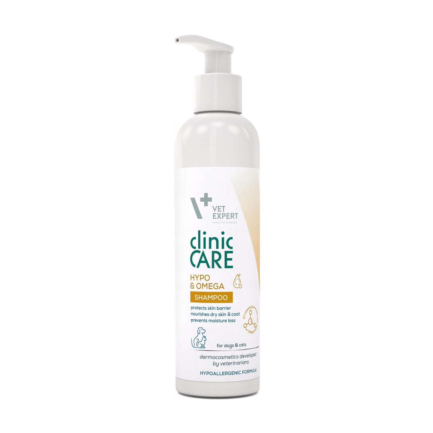 VET EXPERT Clinic Care Hypo & Omega Shampoo 250ml szampon dermokosmetyczny emolientowy