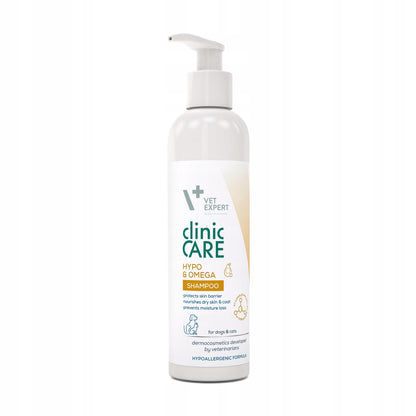 VET EXPERT Clinic Care Hypo & Omega Shampoo 250ml szampon dermokosmetyczny emolientowy