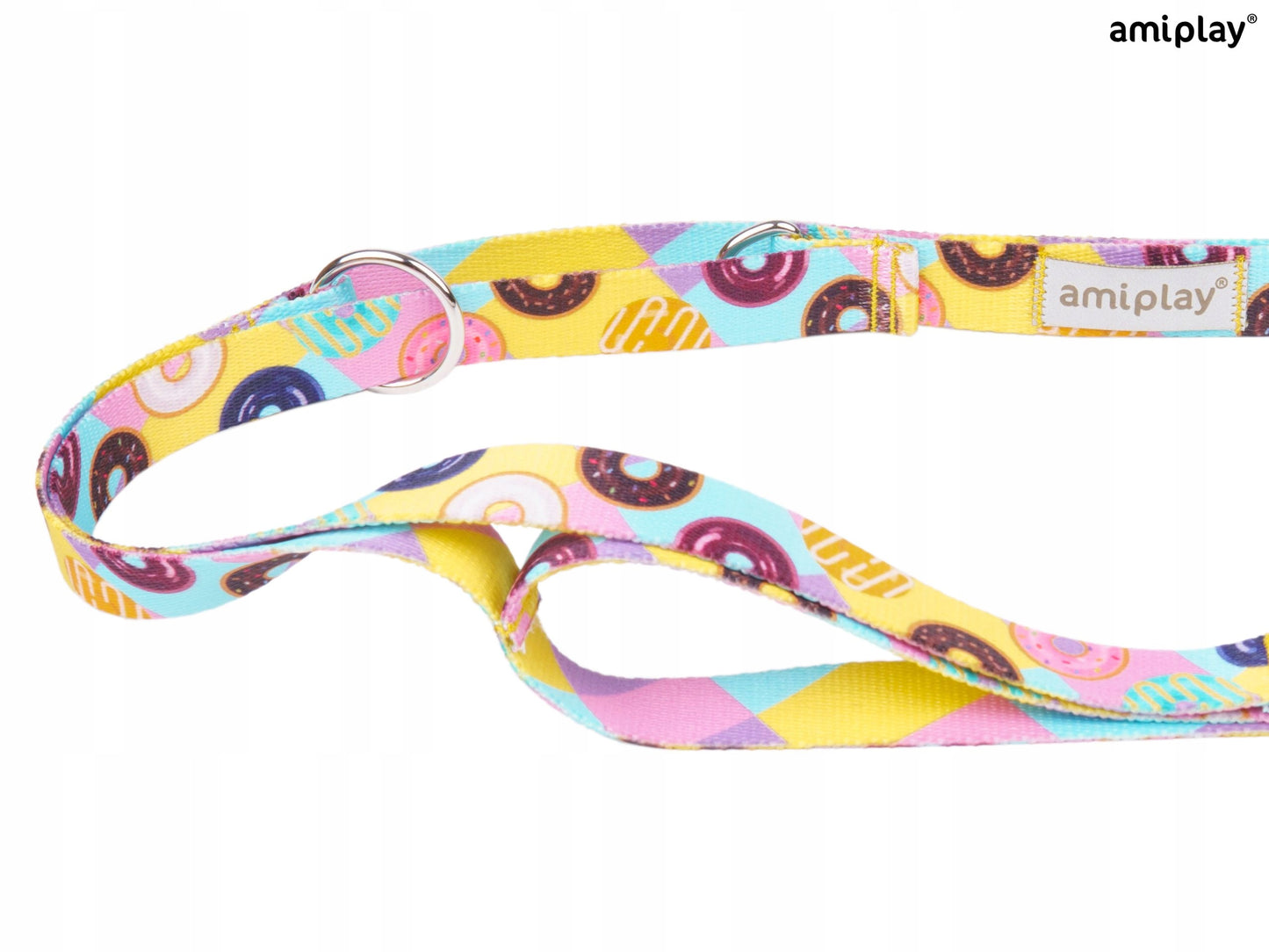 AMIPLAY Smycz regulowana 8in1 BeHappy L Donut