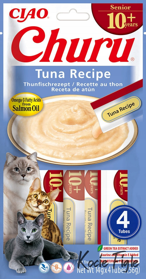 INABA CAT CHURU SENIOR TUNA 4x14g (56g)