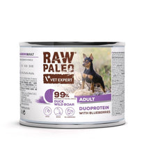 RAW PALEO Duck Boar Adult 200g mokra karma dla psów dorosłych duoproteina kaczka z dzikiem