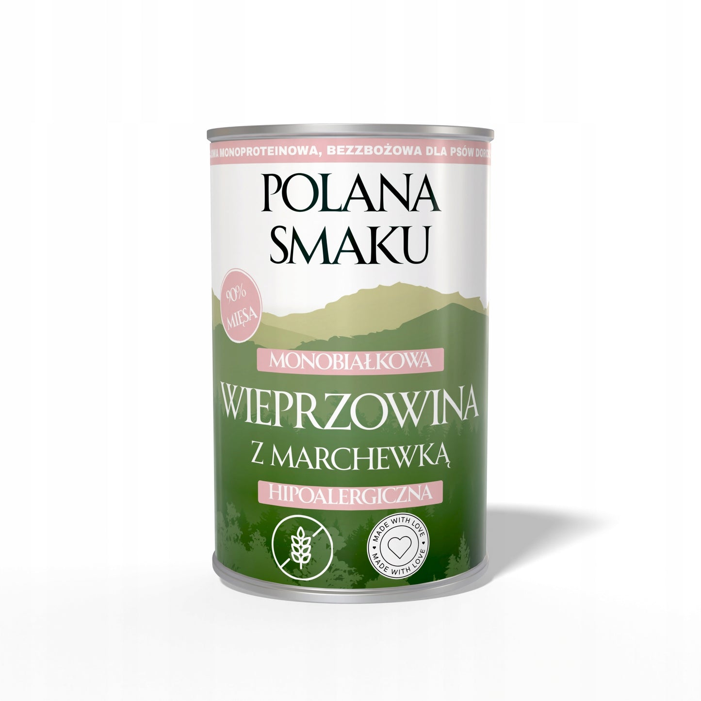 POLANA SMAKU Wieprzowina z Marchwewką 400g karma mokra monoproteinowa dla psów dorosłych