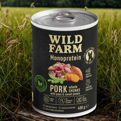 Wild Farm Monoprotein Dog Pork 400g