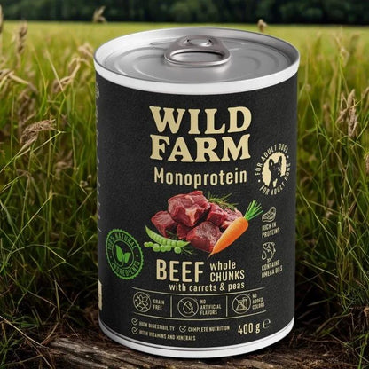 Wild Farm Monoprotein Dog Beef 400g