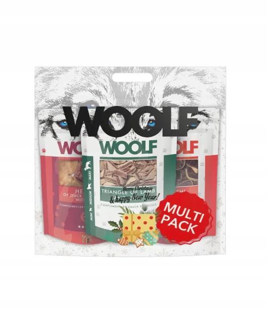 WOOLF Christmas Multipack 3X100g przysmaki świąteczne dla psa