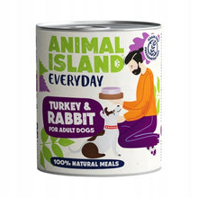 Animal Island Mokra Karma Everyday Dla Psa Indyk z Królikiem 800 g