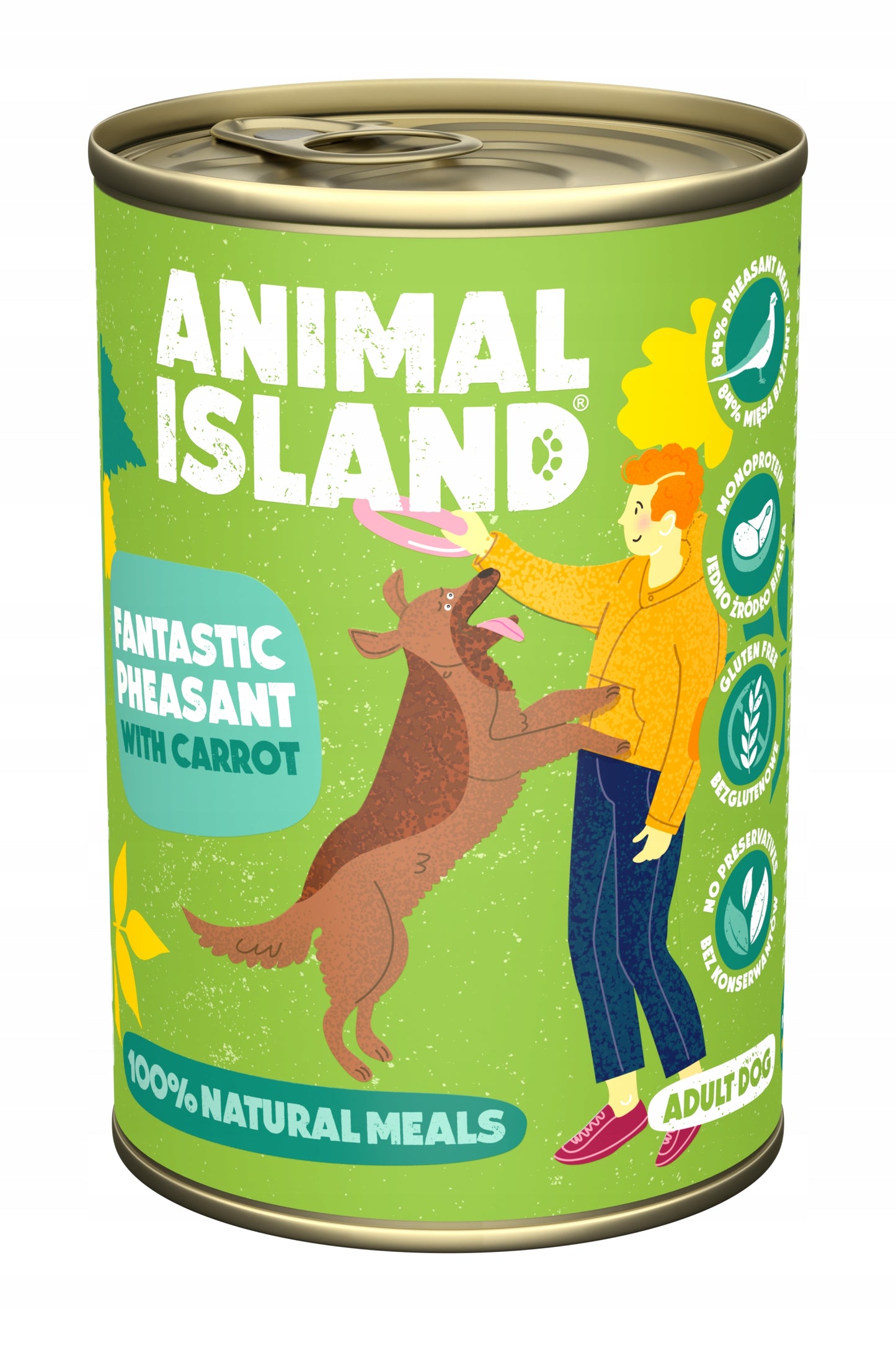 Animal Island Mokra Karma Dla Psa Bażant z Marchewką 400 g