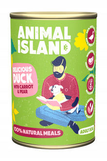 Animal Island Karma Mokra Dla Psa Kaczka z Marchewką i Gruszką 400 g