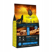 AMBROSIA Jagnięcina i świeży łosoś 12kg - karma sucha dla psa