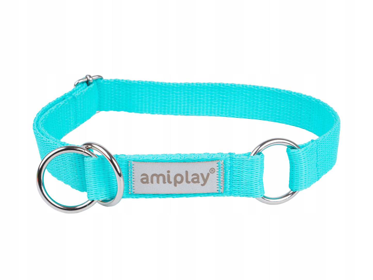 Amiplay Obroża półzaciskowa Samba L Turkusowy