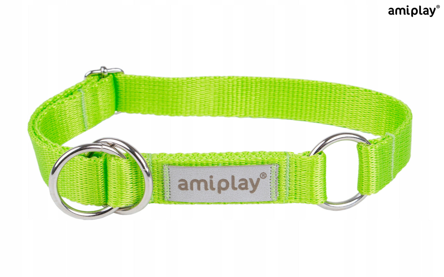 Amiplay Obroża półzaciskowa Samba L Zielony