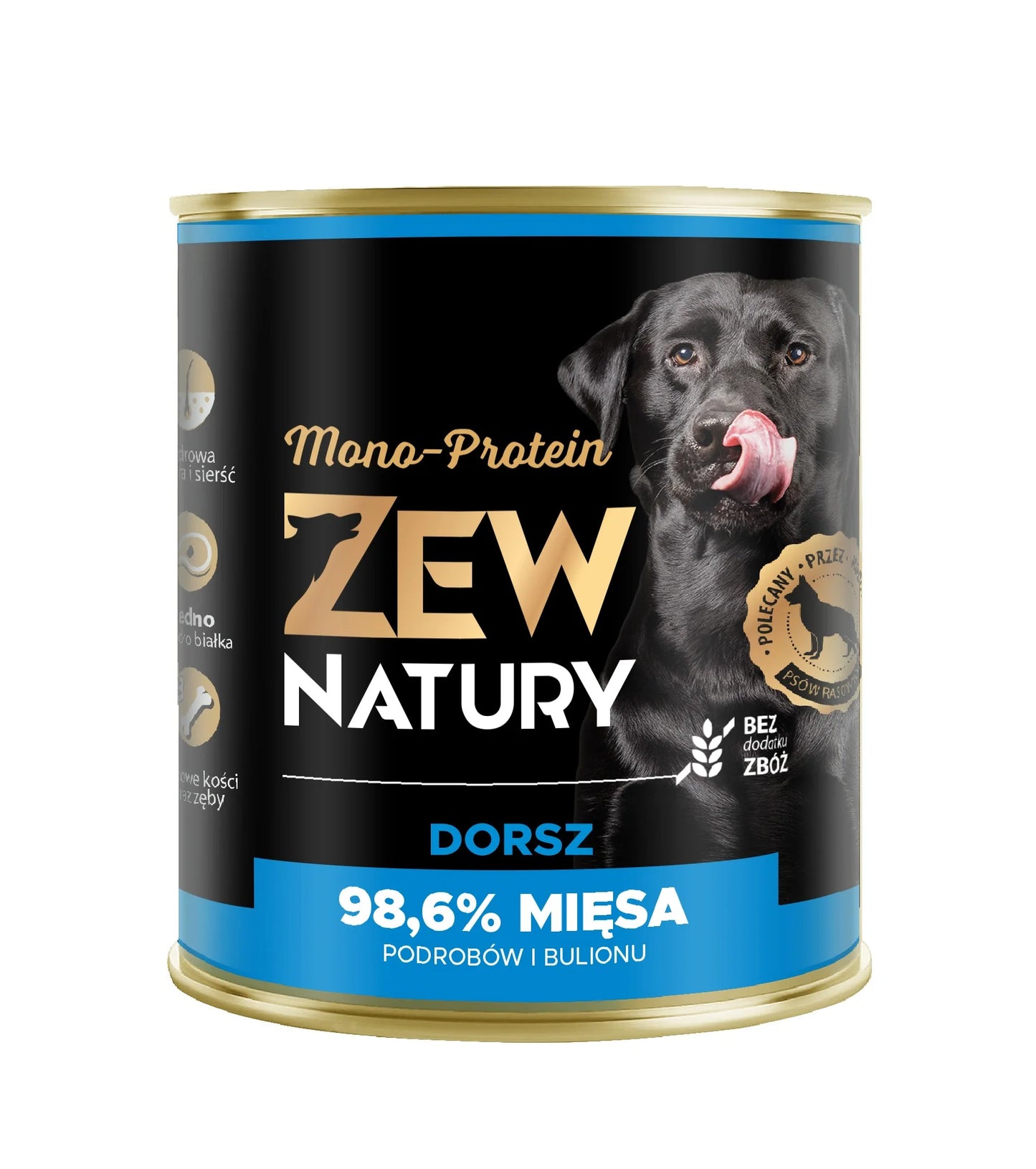 Zew Natury Mono Protein Dorsz 800g karma mokra dla psów dorosłych