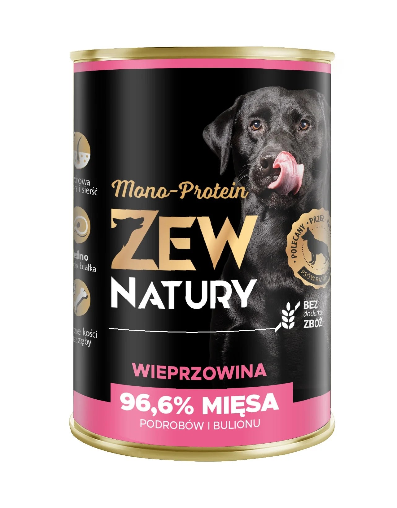 Zew Natury Mono Protein Wieprzowina 400g karma mokra dla psów dorosłych
