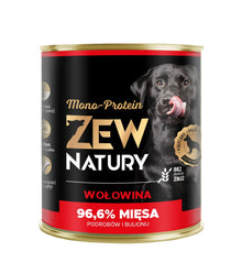 Zew Natury Mono Protein Wołowina 800g karma mokra dla psów dorosłych