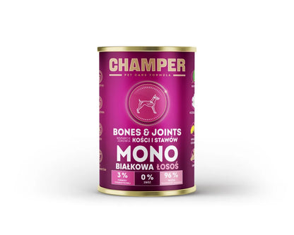 CHAMPER Bones&Joints Monobiałkowa Łosoś 400g karma mokra dla psów dorosłych