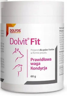 DOLFOS Dolvit Fit 60g redukcja tkanki tłuszczowej u psa i kota