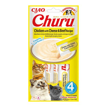 Inaba Cat Churu Kurczak z Serem i Wołowiną Przysmak Dla Kota 4 x 14 g