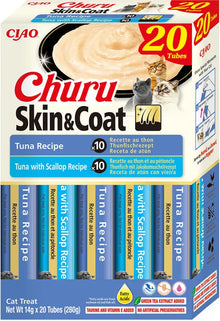 INABA CAT CHURU SKIN & COAT TUNA 20x14g (280g) BOX