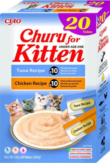 INABA CAT CHURU KITTEN VARIETY 20x14g (280g) BOX