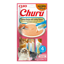 INABA CAT CHURU SALMON WITH SCALLOP 4x14g (56g)