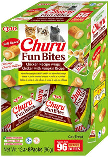 INABA CAT FUN BITES CHICKEN & PUMPKIN 8x12g (96g)