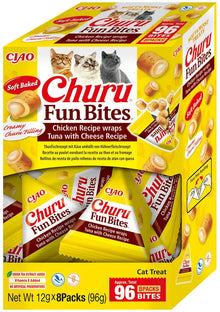 INABA CAT FUN BITES CHICKEN&TUNA&CHEESE8x12g (96g)