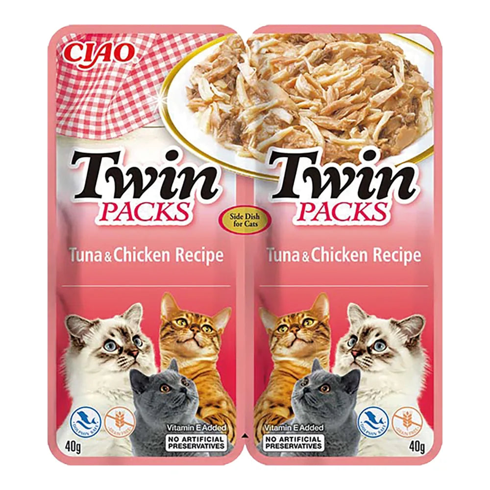 INABA CAT Twin tuńczyk i kurczak 12x2x40g