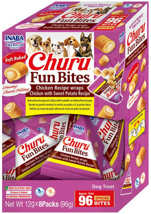 INABA DOG CHURU FUN BITES CHICKEN & POTATO 8x12g (96g)